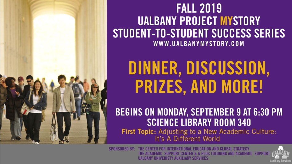 Flyer for the 1st Student-to-Student Success Series