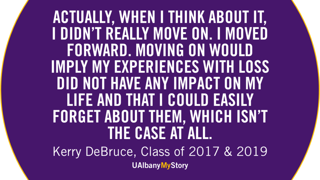 Quote by UAlbany Alumna on Grief